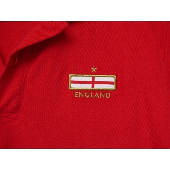England Team Soccer Football Polo Shirt Training Umbro Original Sz L Logo‎ - Picture 3 of 11